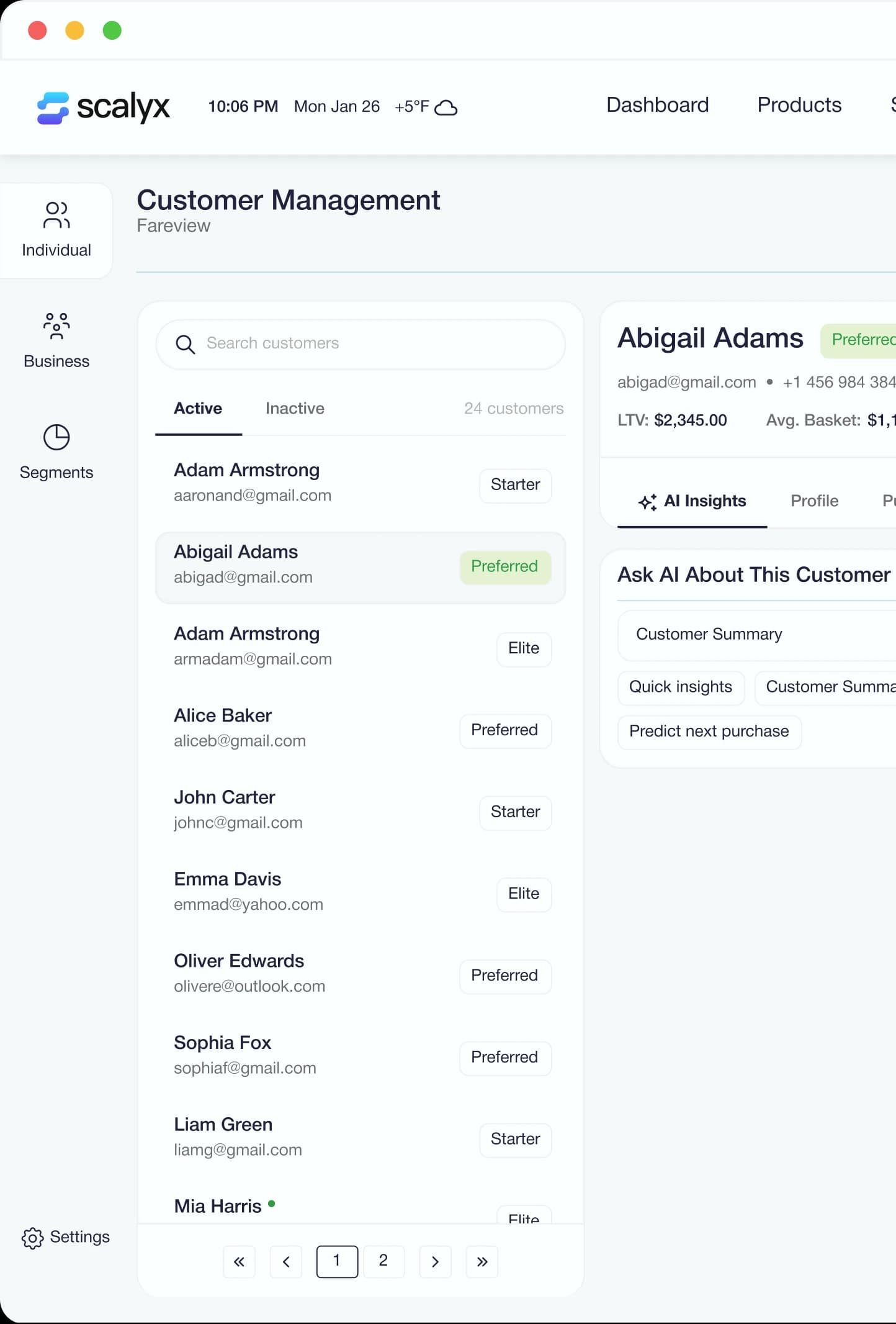 CUSTOMER INTELLIGENCE